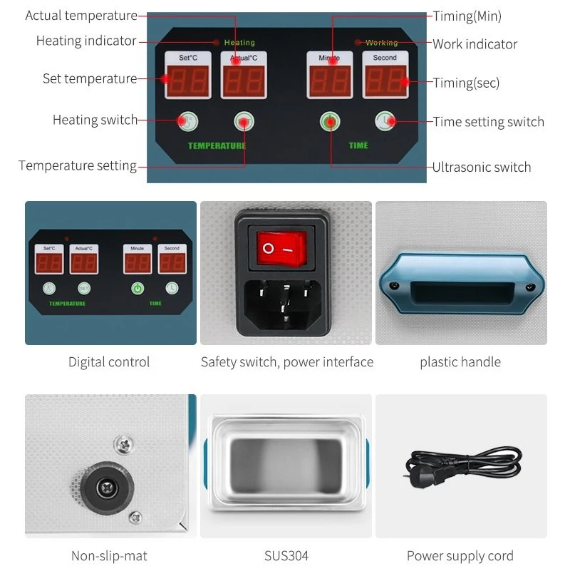 Digital Ultrasonic Cleaner for 3D Printer